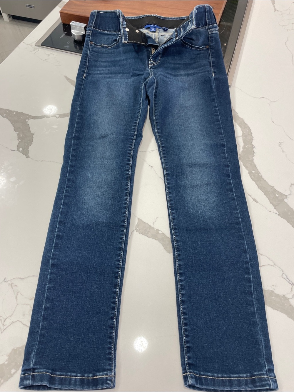 Apt. 9 Straight-Leg Jeans in Dark Blue Denim
